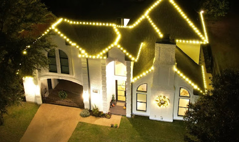 Christmas lights roof safety