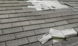 Roof damage inspection